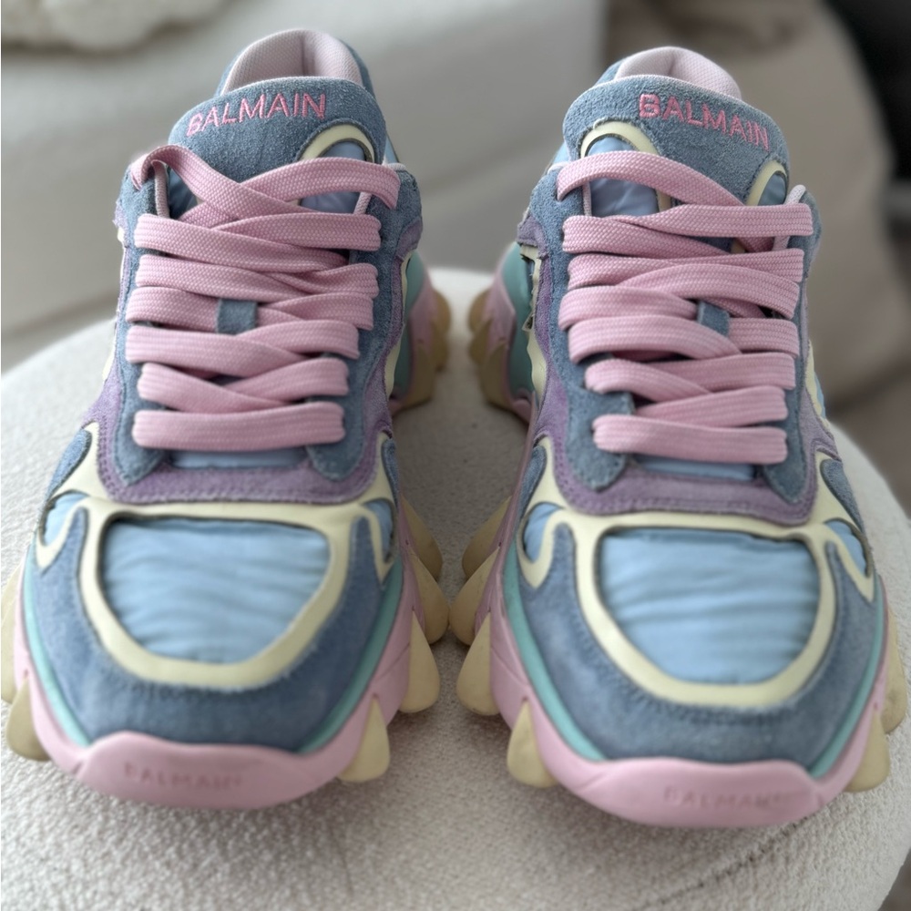 Balmain 'B-EAST' Chunky Low Top Sneakers In EU Size 37  (BM1VI327-TNBC)
